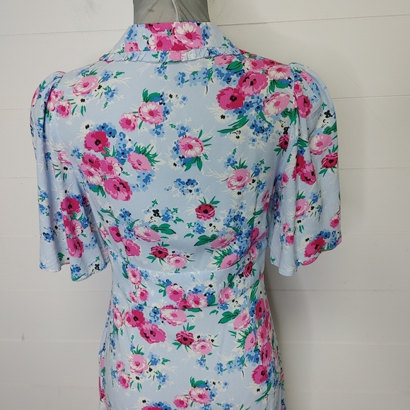 Zara floral midi dress size M - Picture 8 of 15